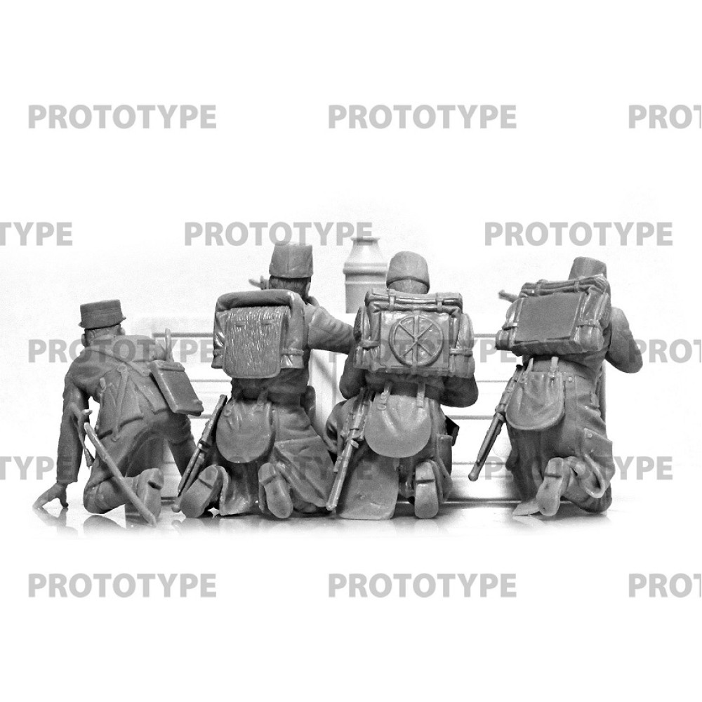 ICM 35680 1/35 WWI Belgian Infantry. Scale plastic model kit Model